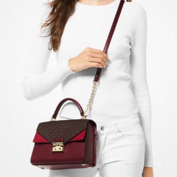 small purse over shoulder